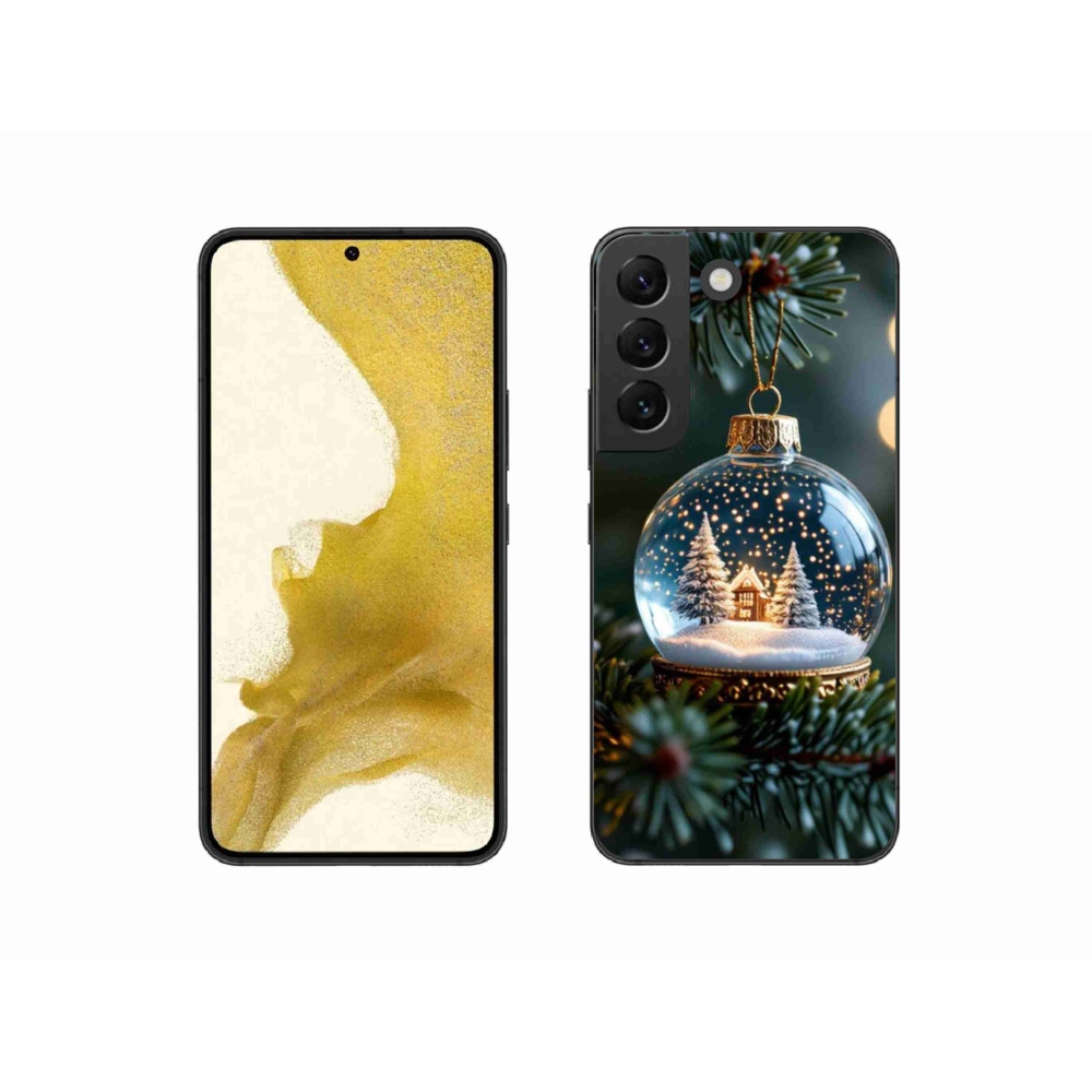 Gél borító mmCase Samsung Galaxy S22 5G - Karácsonyi gömbök 2