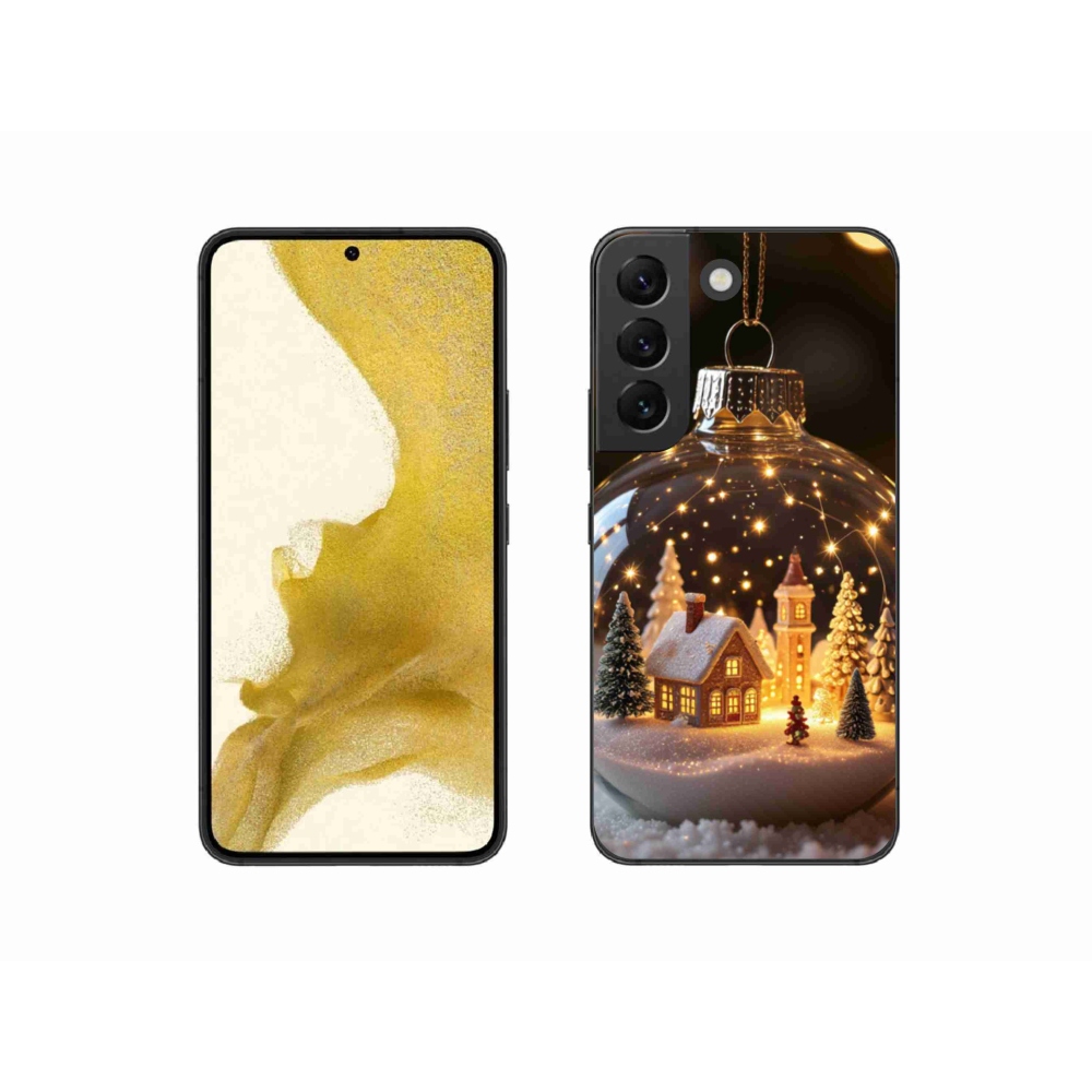 Gél borító mmCase Samsung Galaxy S22 5G - Karácsonyi gömbök 3