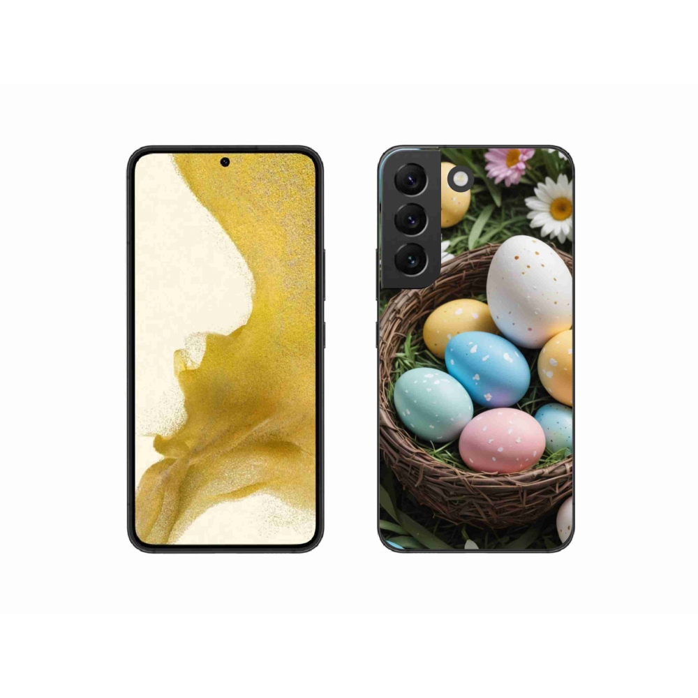 Zselés borítás mmCase Samsung Galaxy S22 5G - Húsvéti tojások 2
