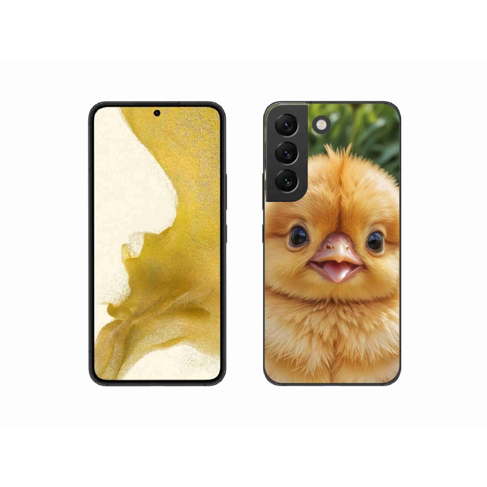 Gél borító mmCase Samsung Galaxy S22 5G - boldog csaj - Samsung Galaxy S22 5G - boldog csaj