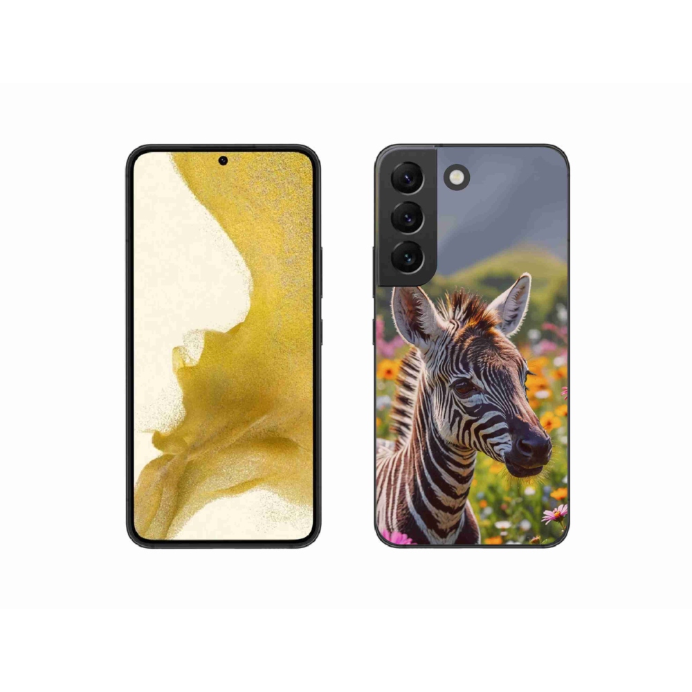 Zselés borítás mmCase Samsung Galaxy S22 5G - zebra a réten