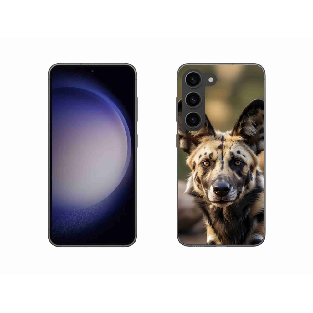 Gél borítás mmCase Samsung Galaxy S23 5G - afrikai vadkutya számára