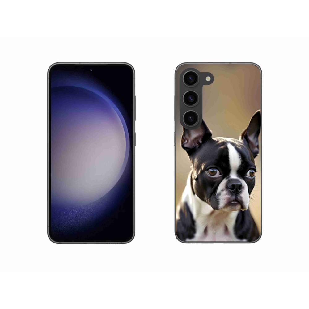 Gél borítás mmCase Samsung Galaxy S23 5G - Boston Terrier - Samsung Galaxy S23 5G számára