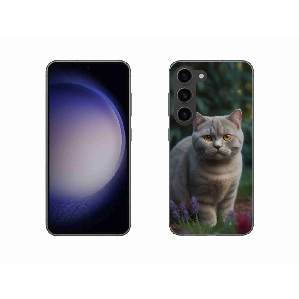 Zselés borítás mmCase Samsung Galaxy S23 5G - brit macska