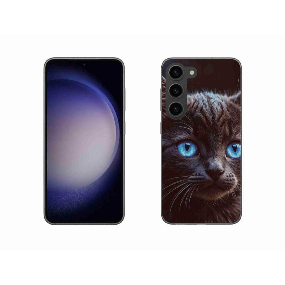 Zselés borítás mmCase Samsung Galaxy S23 5G - fekete cica 2