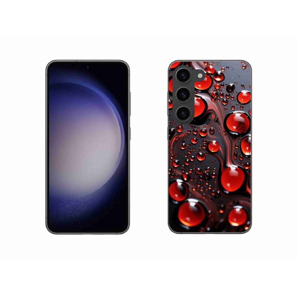 Gél védőhuzat mmCase Samsung Galaxy S23 5G - piros csepp 2