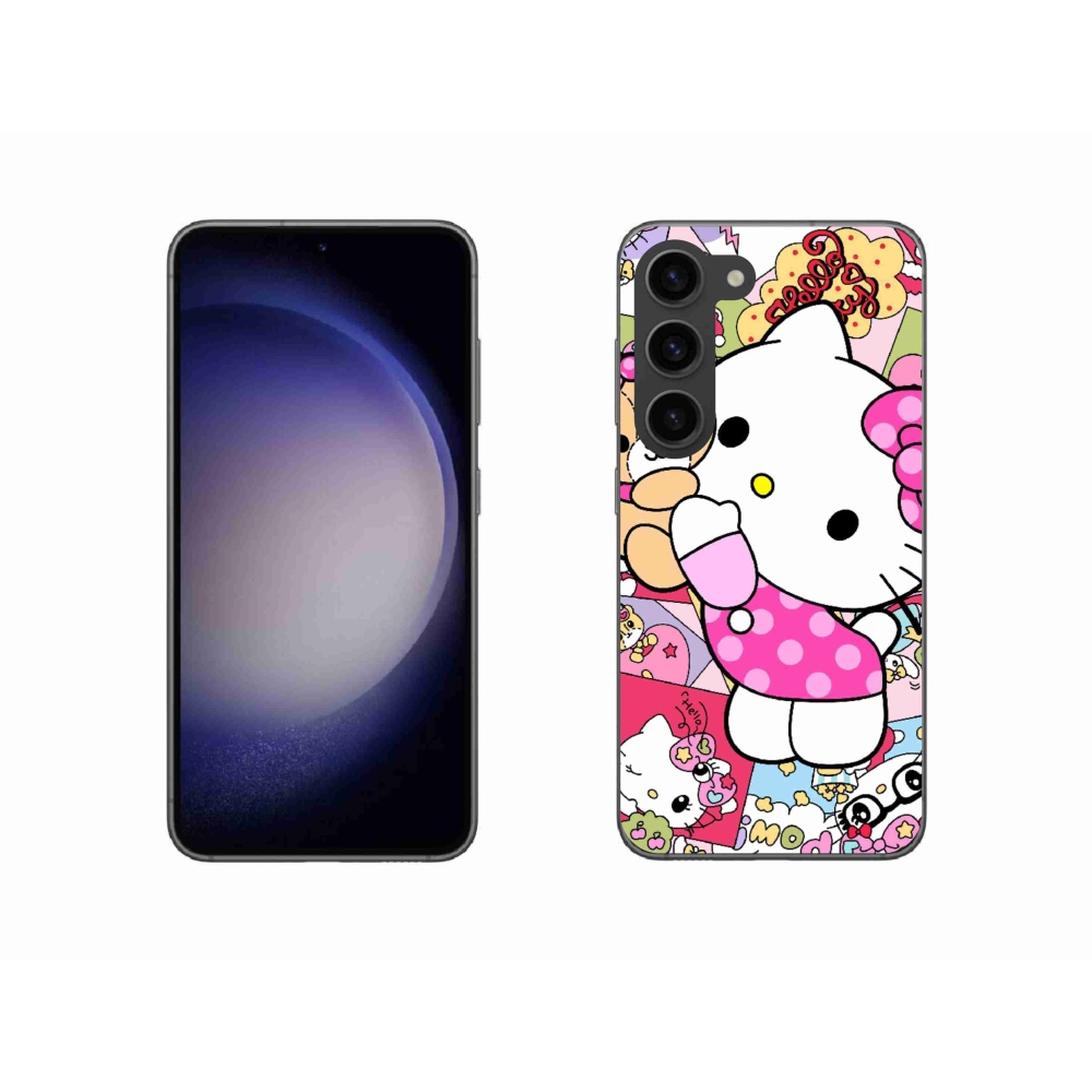 Gél borítás mmCase Samsung Galaxy S23 5G - aranyos cica - Samsung Galaxy S23 5G számára