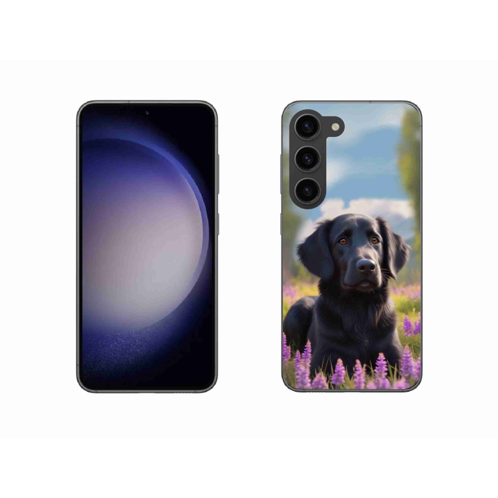 Gél védőhuzat mmCase Samsung Galaxy S23 5G - elegáns fekete retriever