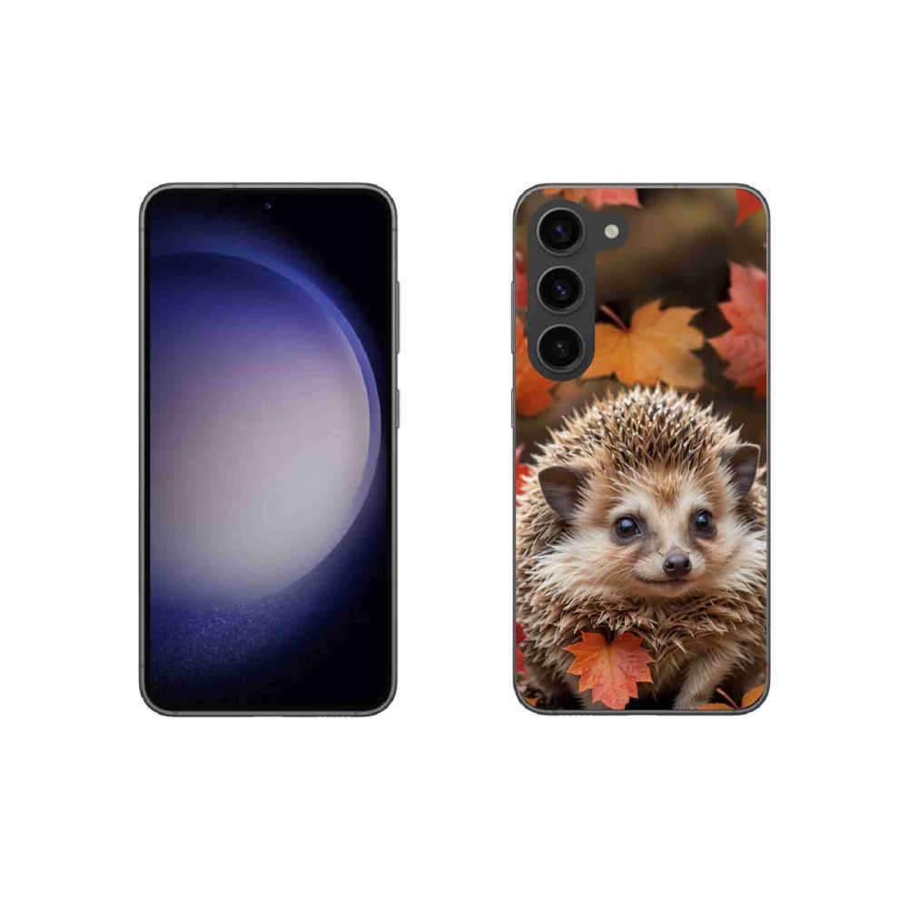 Zselés borító mmCase Samsung Galaxy S23 5G - sün a levelek között