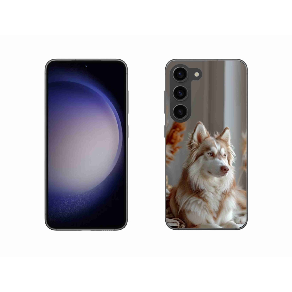 Zselés borítás mmCase Samsung Galaxy S23 5G - csendes szibériai husky