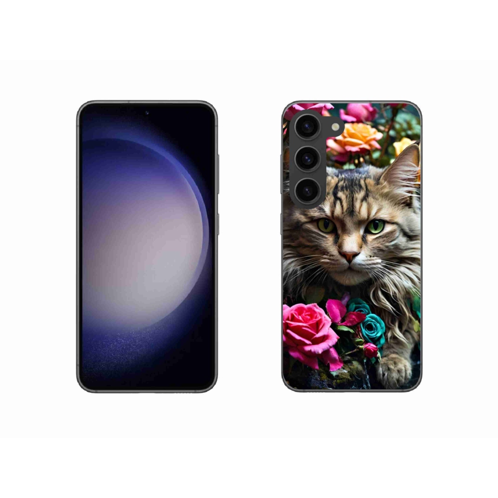 Gél borító mmCase Samsung Galaxy S23 5G - macskaszem nézet 2