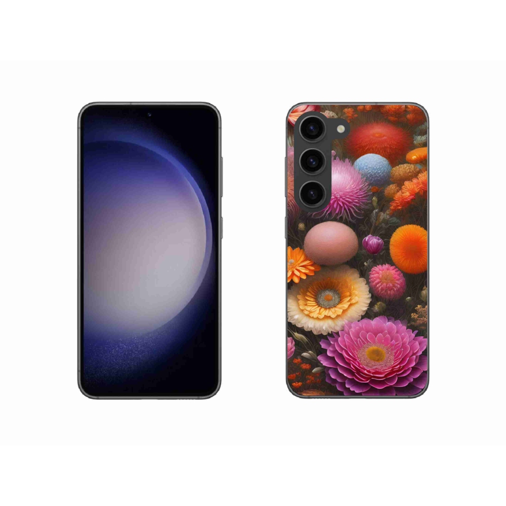 Gél borítás mmCase Samsung Galaxy S23 5G - virágos kompozícióhoz
