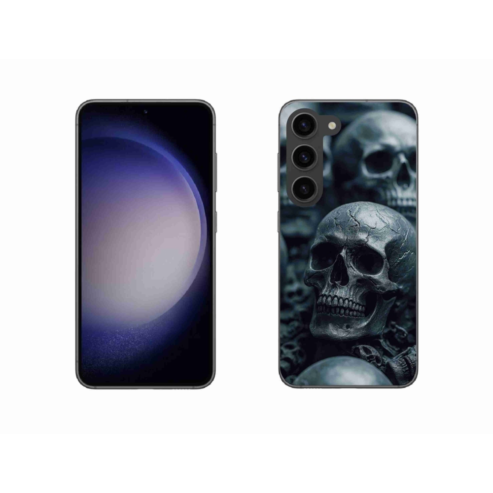 Zselés borítás mmCase Samsung Galaxy S23 5G - koponya 2