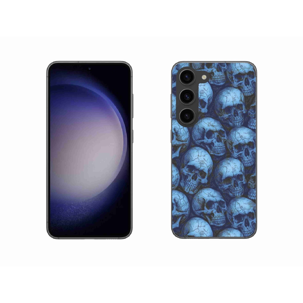 Zselés borítás mmCase Samsung Galaxy S23 5G - koponyákhoz