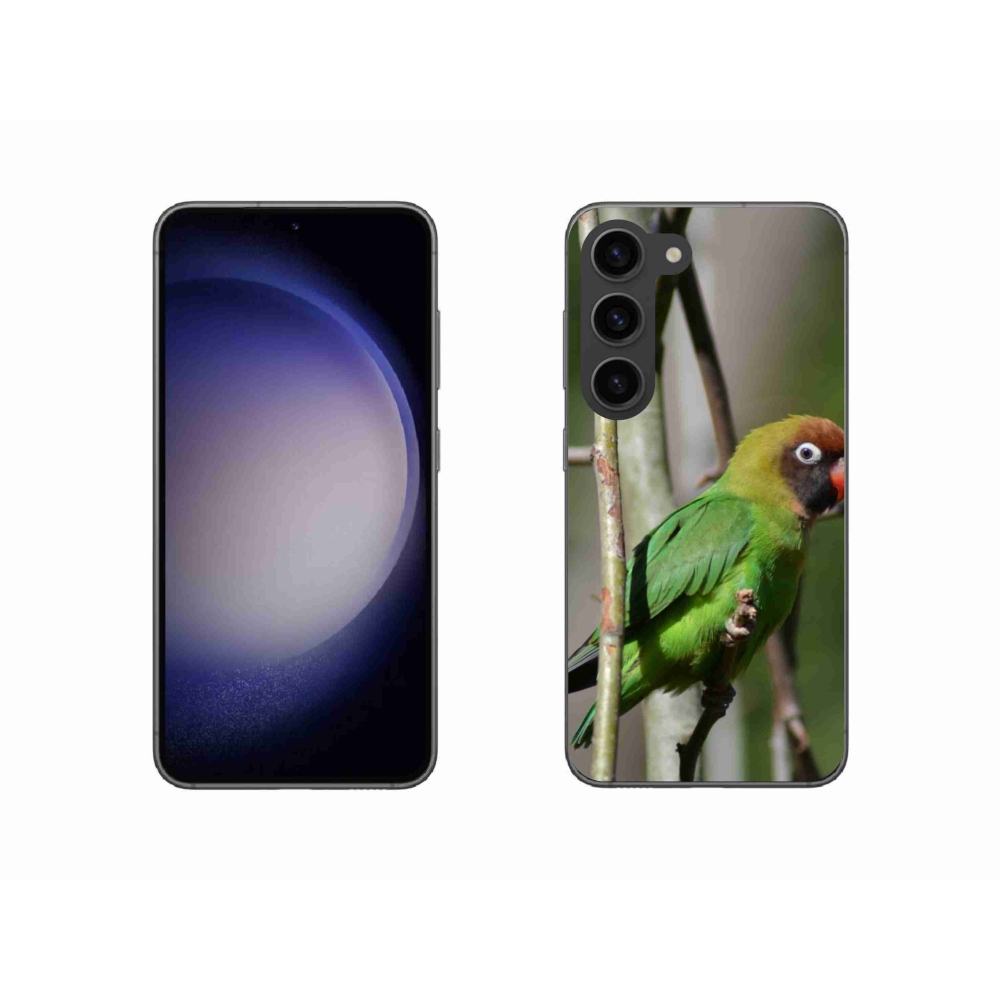 Gél borítás mmCase Samsung Galaxy S23 5G - papagáj agapornis