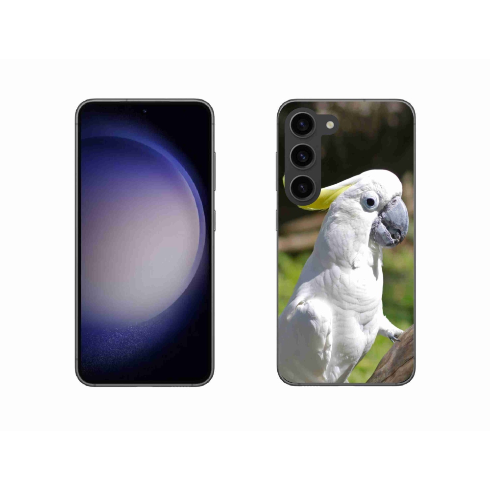 Gél borítás mmCase Samsung Galaxy S23 5G - papagáj kakadu 2