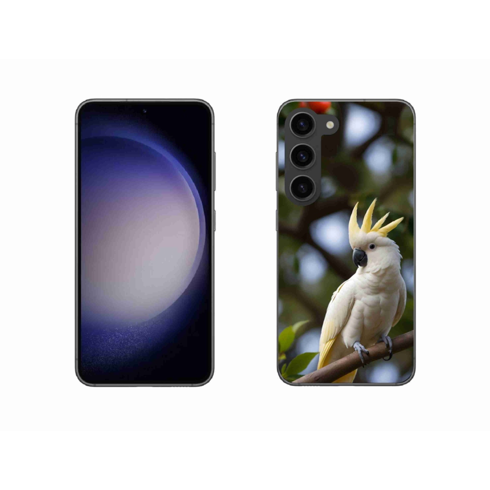 Gél borítás mmCase Samsung Galaxy S23 5G - papagáj kakadu 3