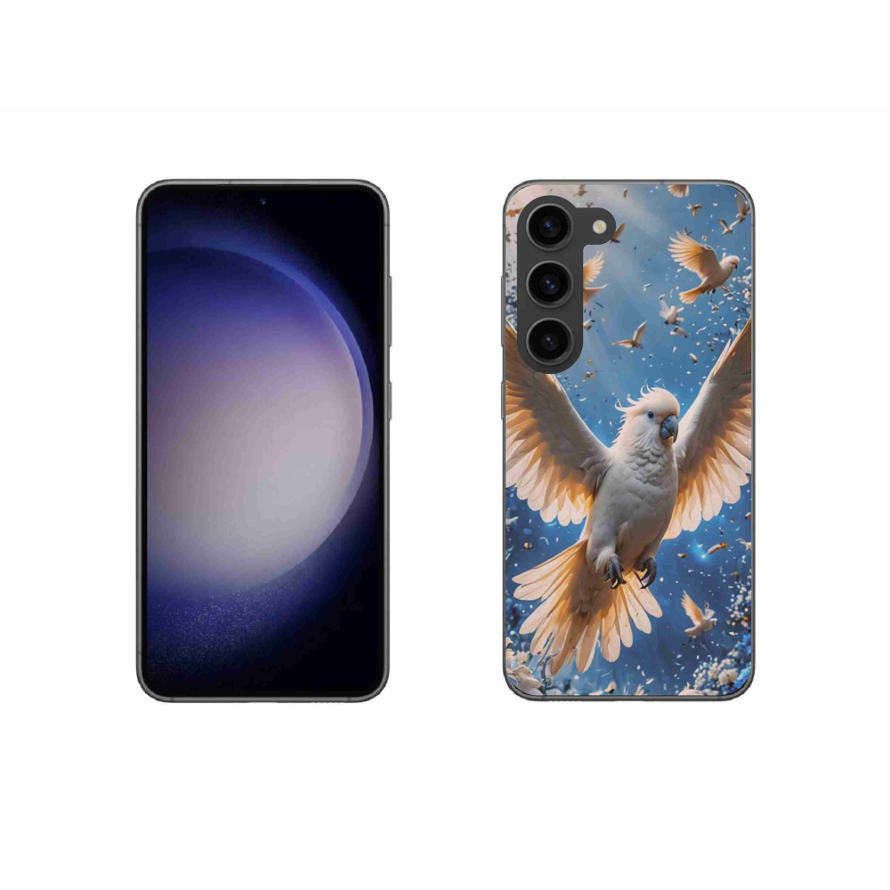 Gél borítás mmCase Samsung Galaxy S23 5G - papagáj kakadu