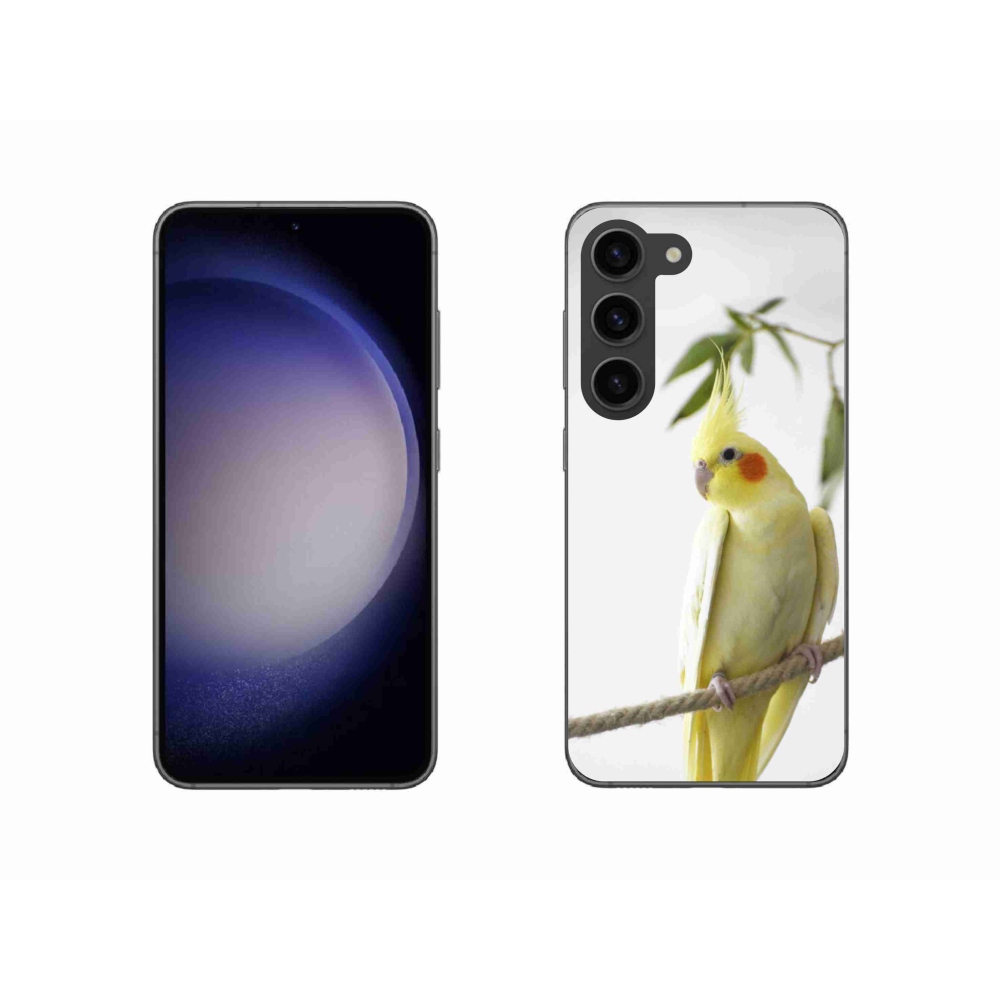 Gél borítás mmCase Samsung Galaxy S23 5G - papagáj korela chocholatá