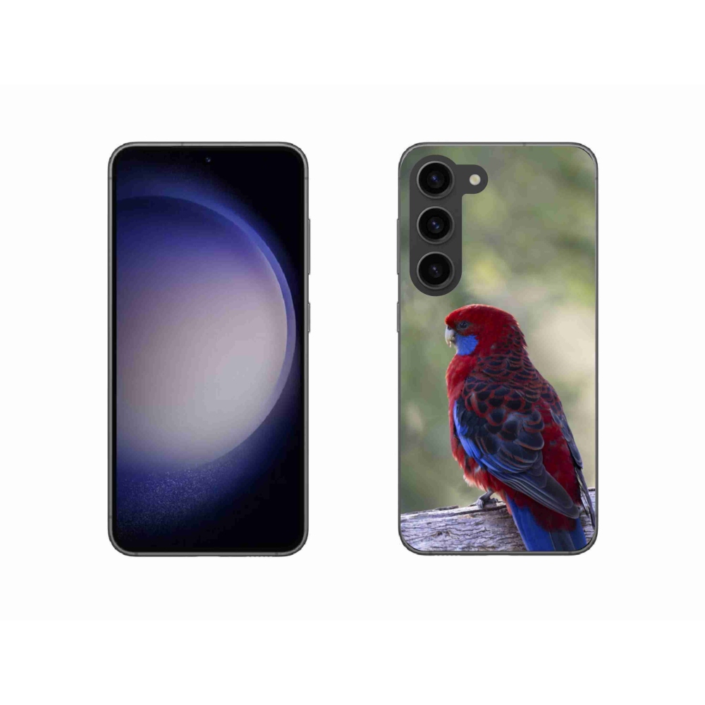 Zselés borítás mmCase Samsung Galaxy S23 5G - papagáj rosela