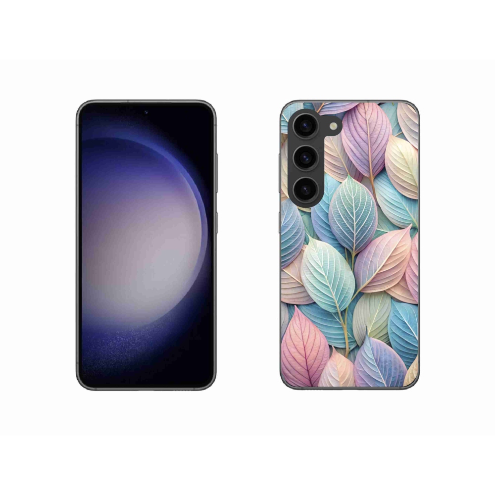 Zselés borítás mmCase Samsung Galaxy S23 5G - pasztell levelek