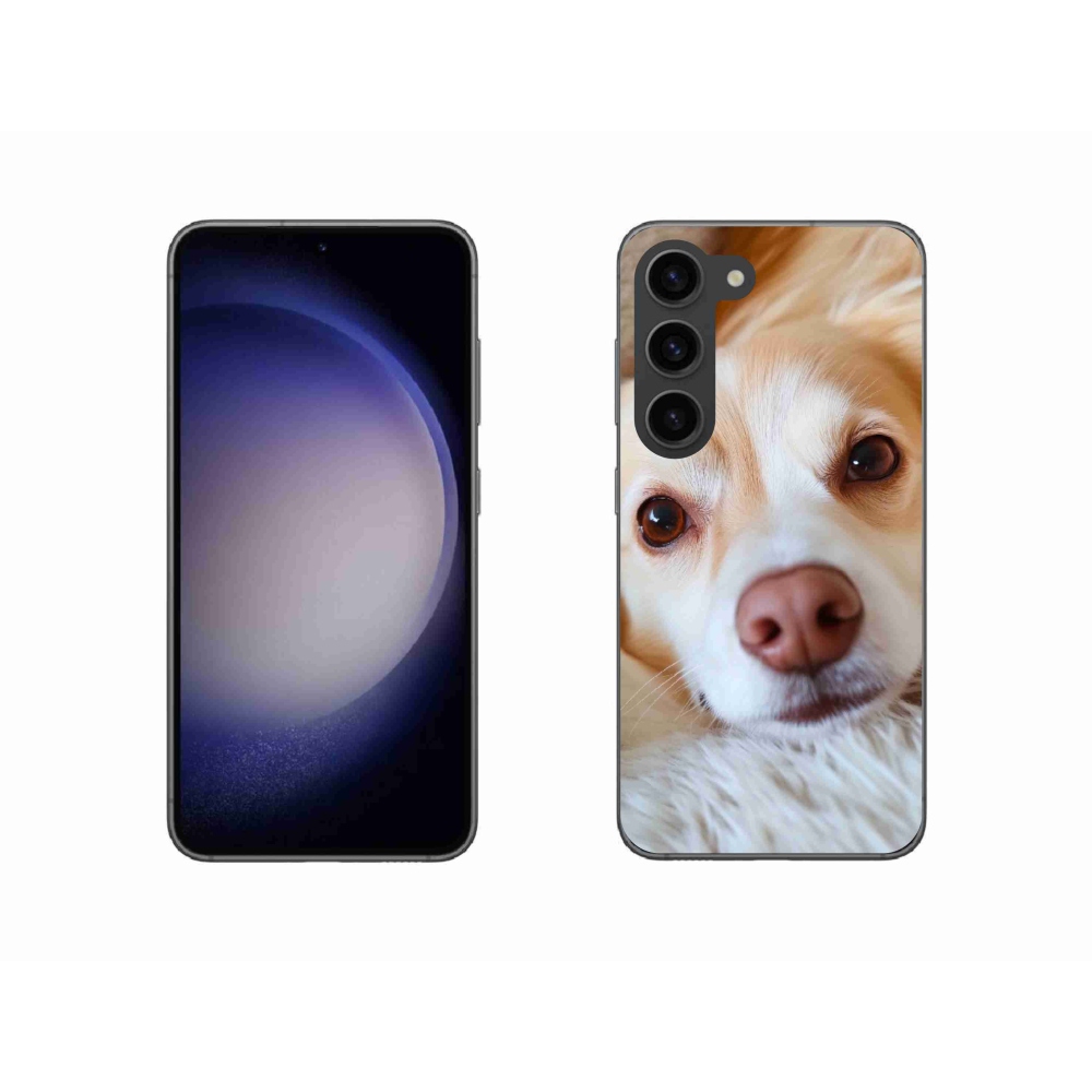 Gél borítás mmCase Samsung Galaxy S23 5G - Aranyos csivava - Samsung Galaxy S23 5G számára