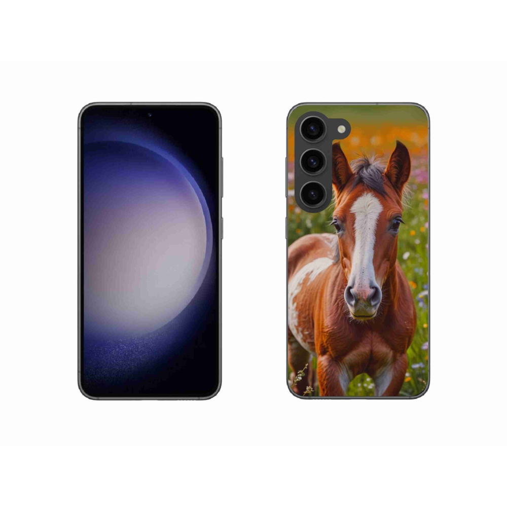 Gél borítás mmCase Samsung Galaxy S23 5G - aranyos csikóhoz