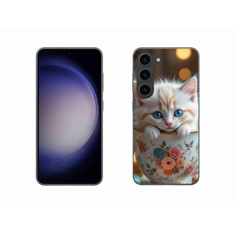 Gél borítás mmCase Samsung Galaxy S23 5G - aranyos cica 6