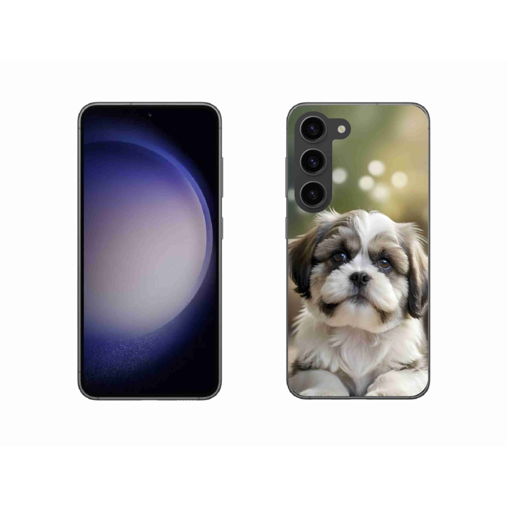 Gél borító mmCase Samsung Galaxy S23 5G - aranyos shih-tzu - Samsung Galaxy S23 5G számára