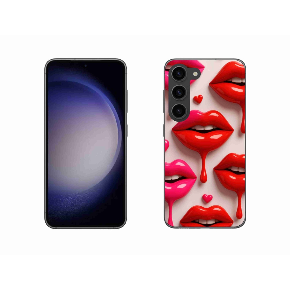 Zselés borítás mmCase Samsung Galaxy S23 5G - ajkak 2