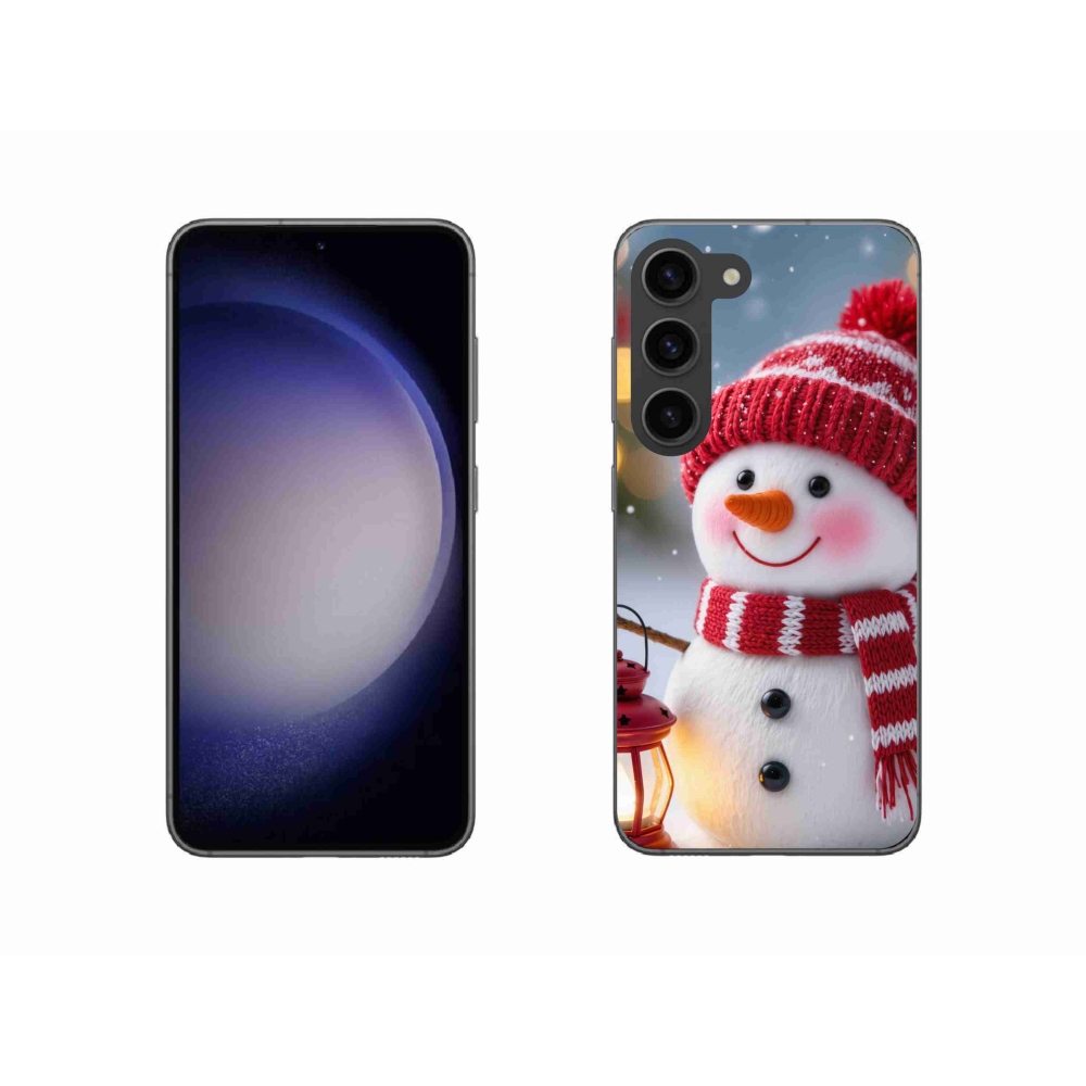 Gél borítás mmCase Samsung Galaxy S23 5G - hóember 2