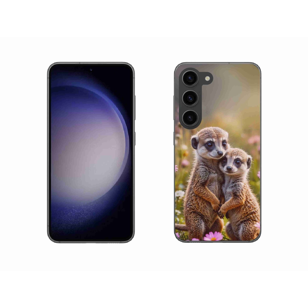 Gél borítás mmCase Samsung Galaxy S23 5G - szurikátás duó számára