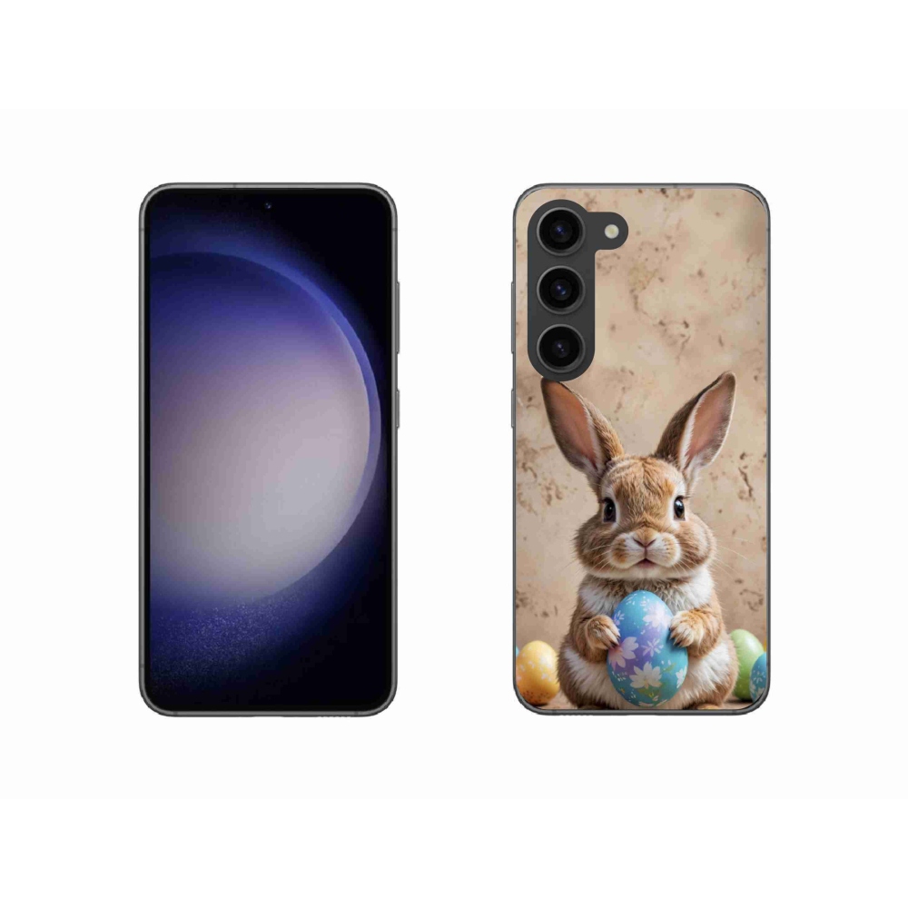Gél borítás mmCase Samsung Galaxy S23 5G - Húsvéti nyuszi - Samsung Galaxy S23 5G számára