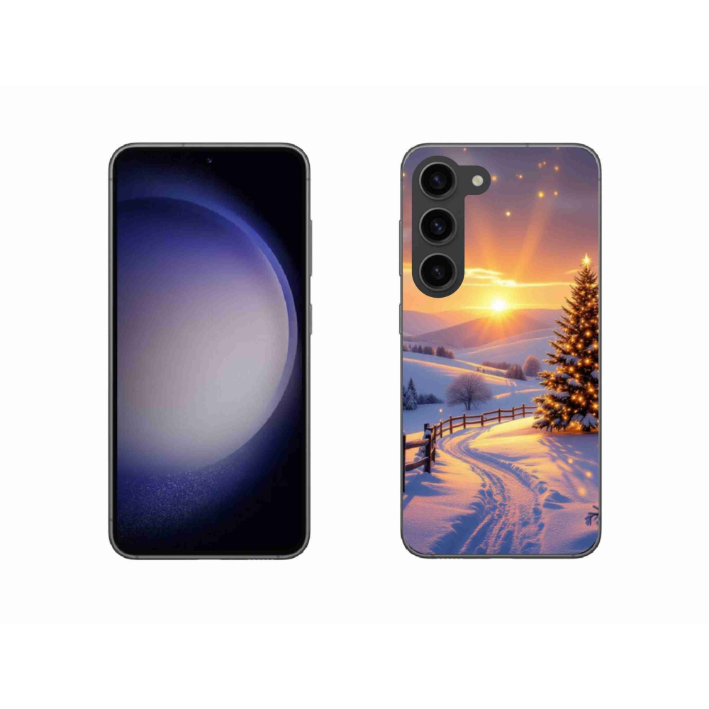 Gél borítás mmCase Samsung Galaxy S23 5G - téli tájkép