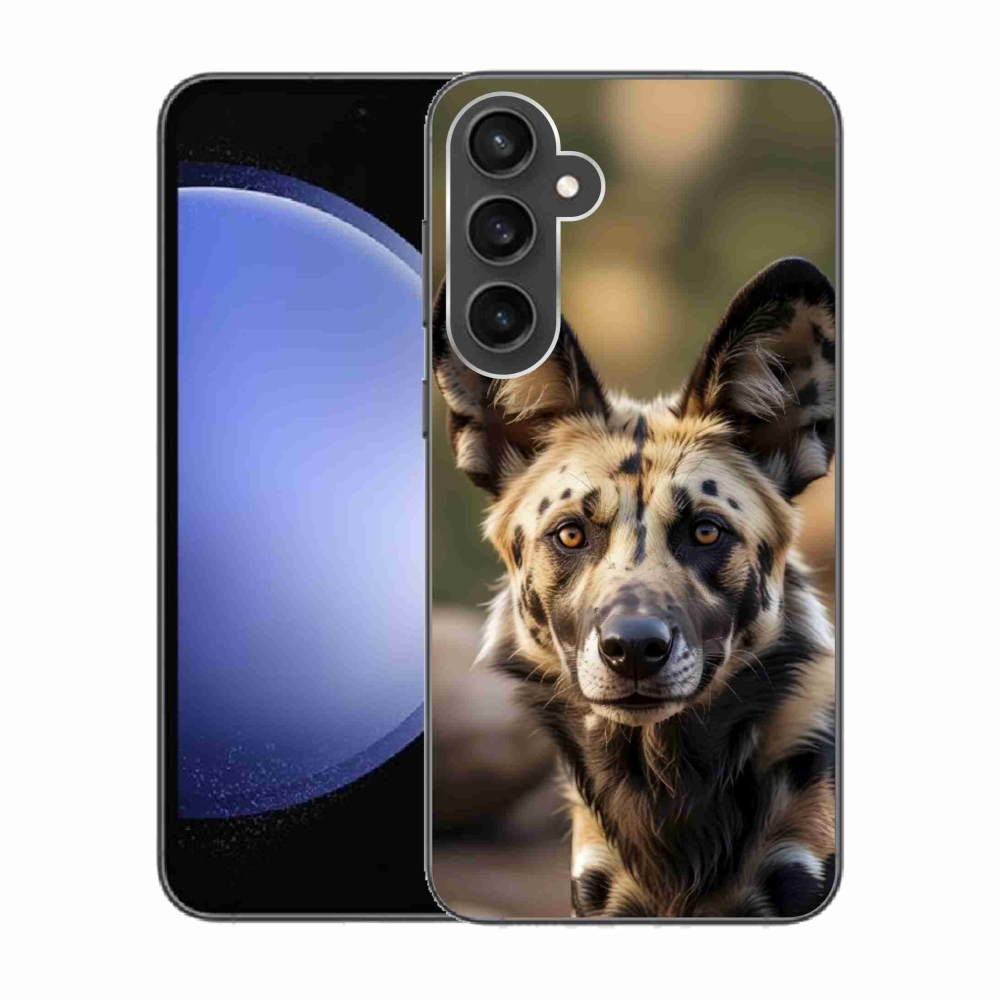 Gél borítás mmCase Samsung Galaxy S23 FE - Afrikai vadkutya - Samsung Galaxy S23 FE számára
