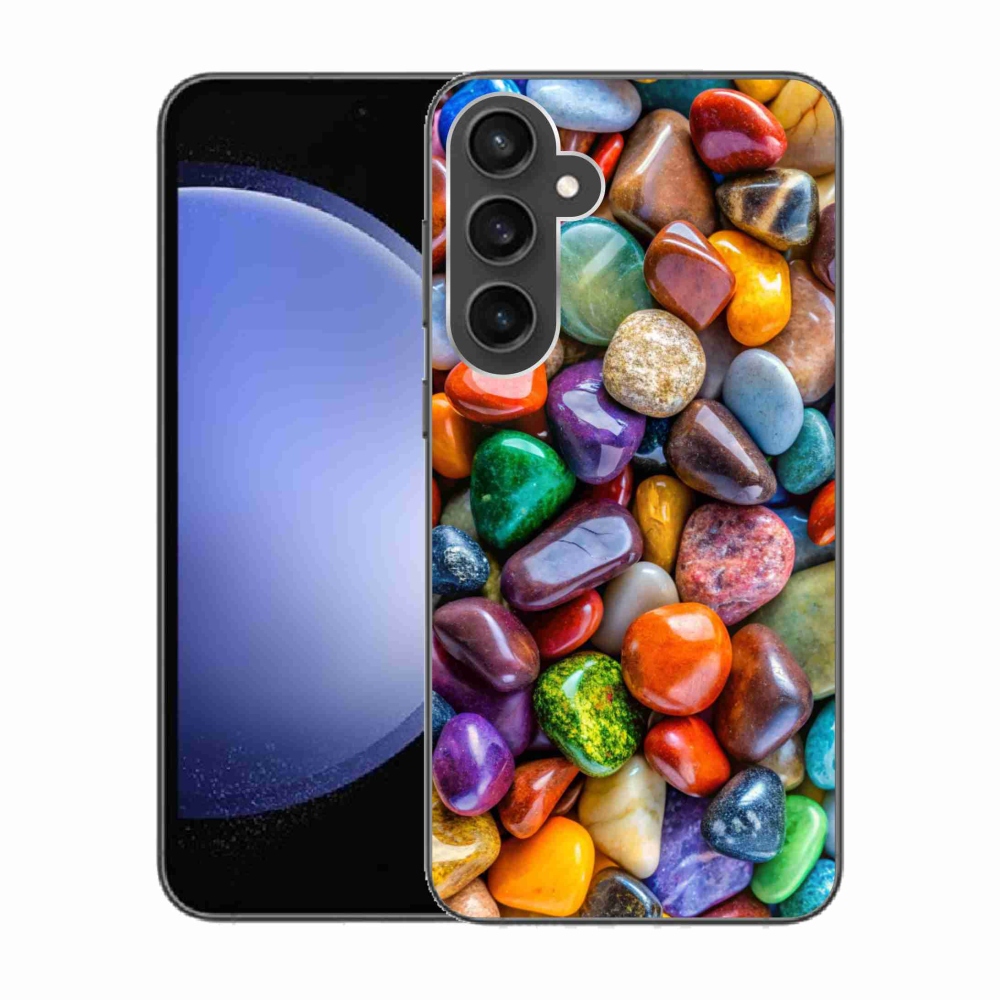 Gél borítás mmCase Samsung Galaxy S23 FE készülékhez - színes strasszkövek