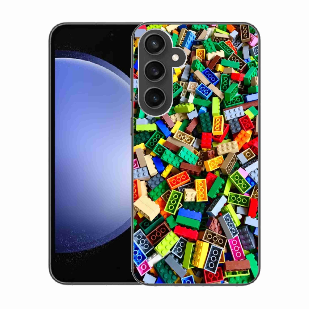 Zselés borítás mmCase Samsung Galaxy S23 FE - színes építőkockákhoz