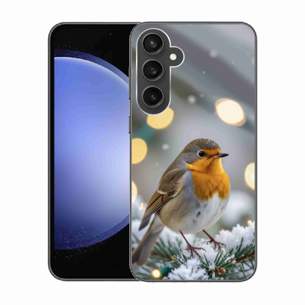 Zselés borítás mmCase Samsung Galaxy S23 FE készülékhez - piros télen