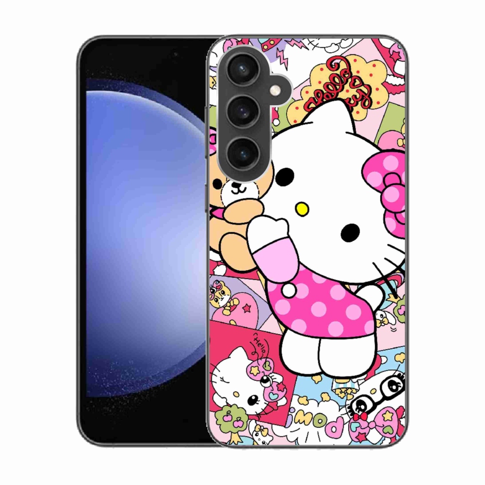 Gél borítás mmCase Samsung Galaxy S23 FE készülékhez - aranyos cica
