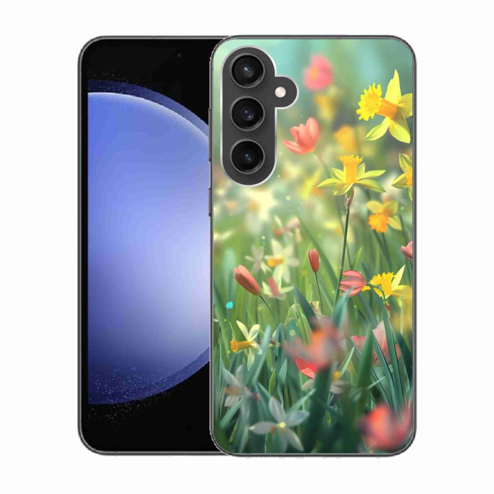 Gél borítás mmCase Samsung Galaxy S23 FE - tavaszi virágok