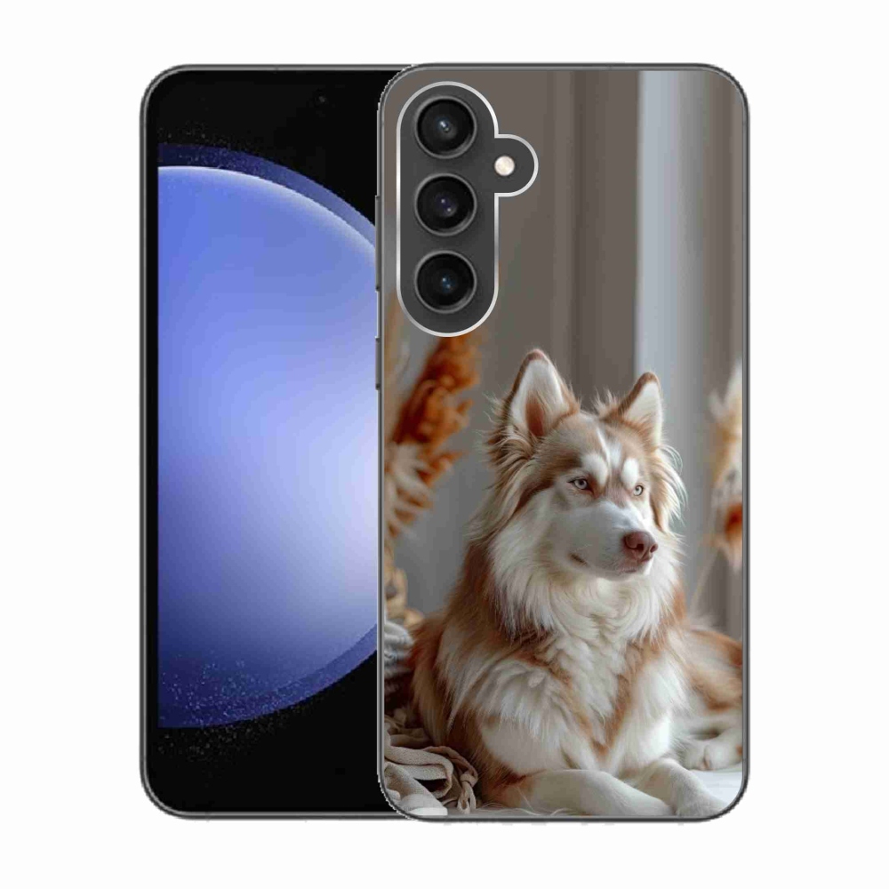 Zselés borítás mmCase Samsung Galaxy S23 FE - nyugodt szibériai husky