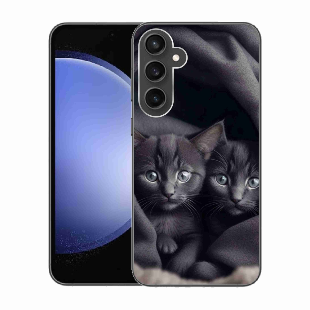 Zselés borítás mmCase Samsung Galaxy S23 FE - macska duóhoz