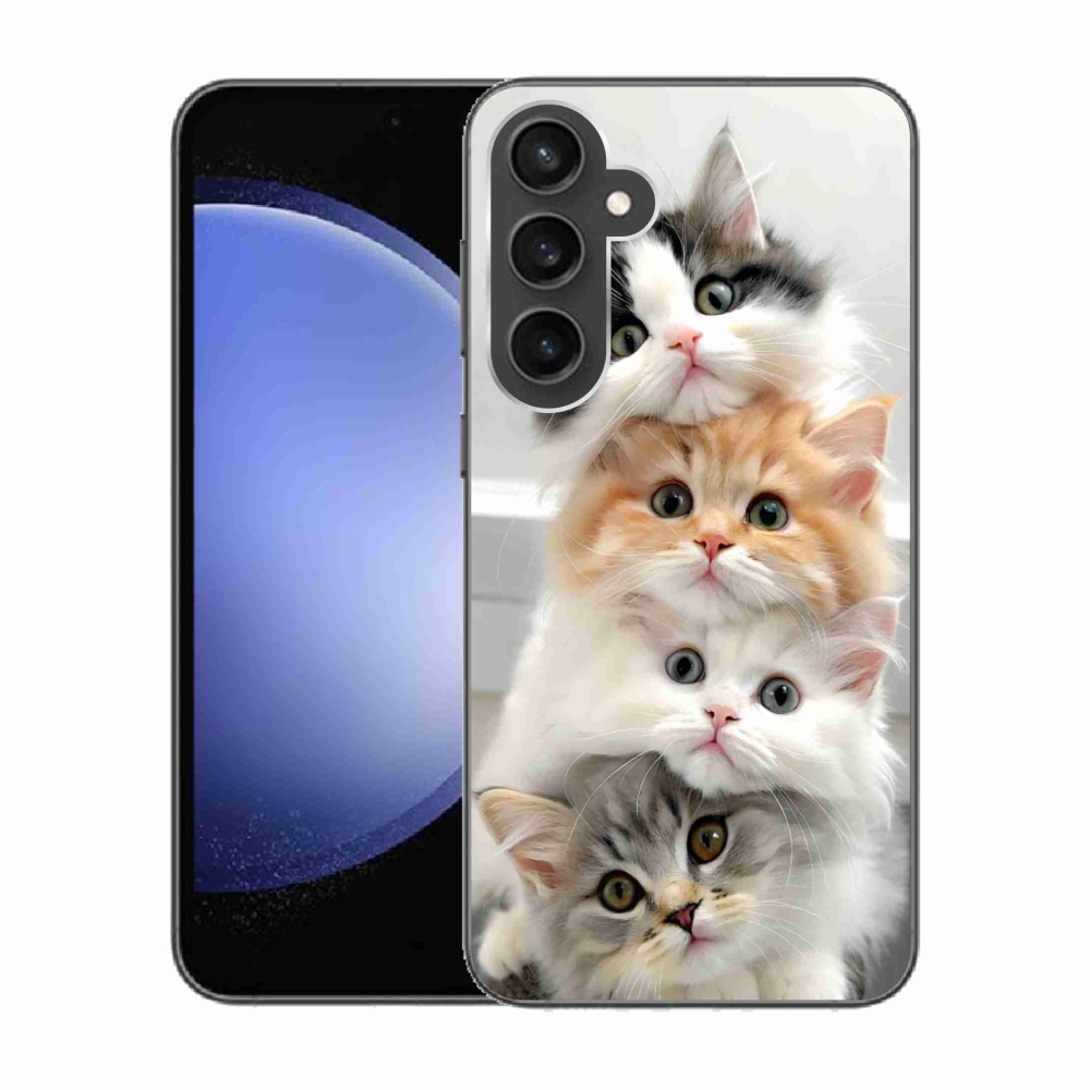 Zselés borítás mmCase Samsung Galaxy S23 FE - macska csoporthoz