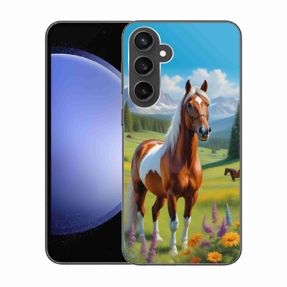 Zselés borítás mmCase Samsung Galaxy S23 FE - ló a réten