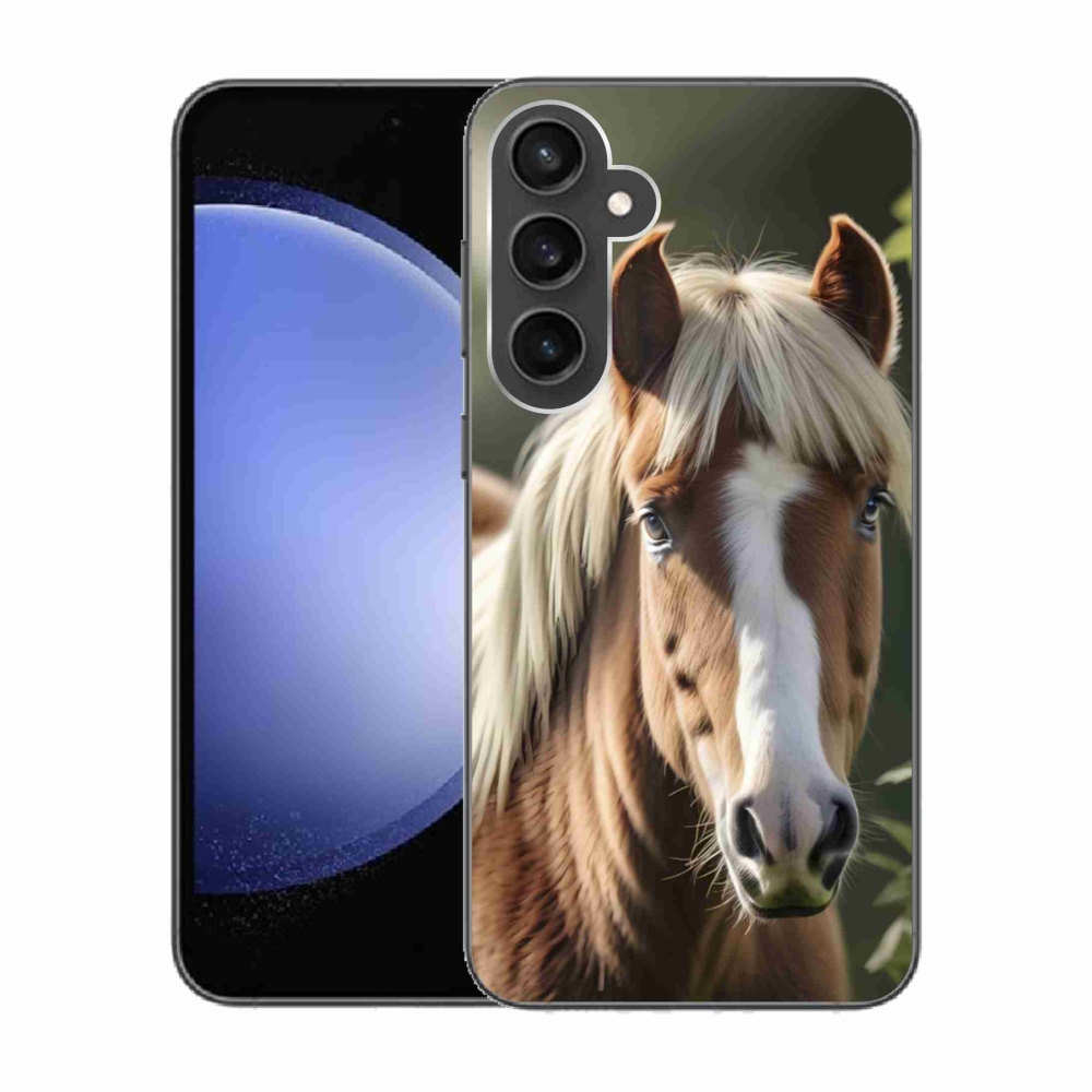 Zselés borítás mmCase Samsung Galaxy S23 FE - ló könnyű sörénnyel