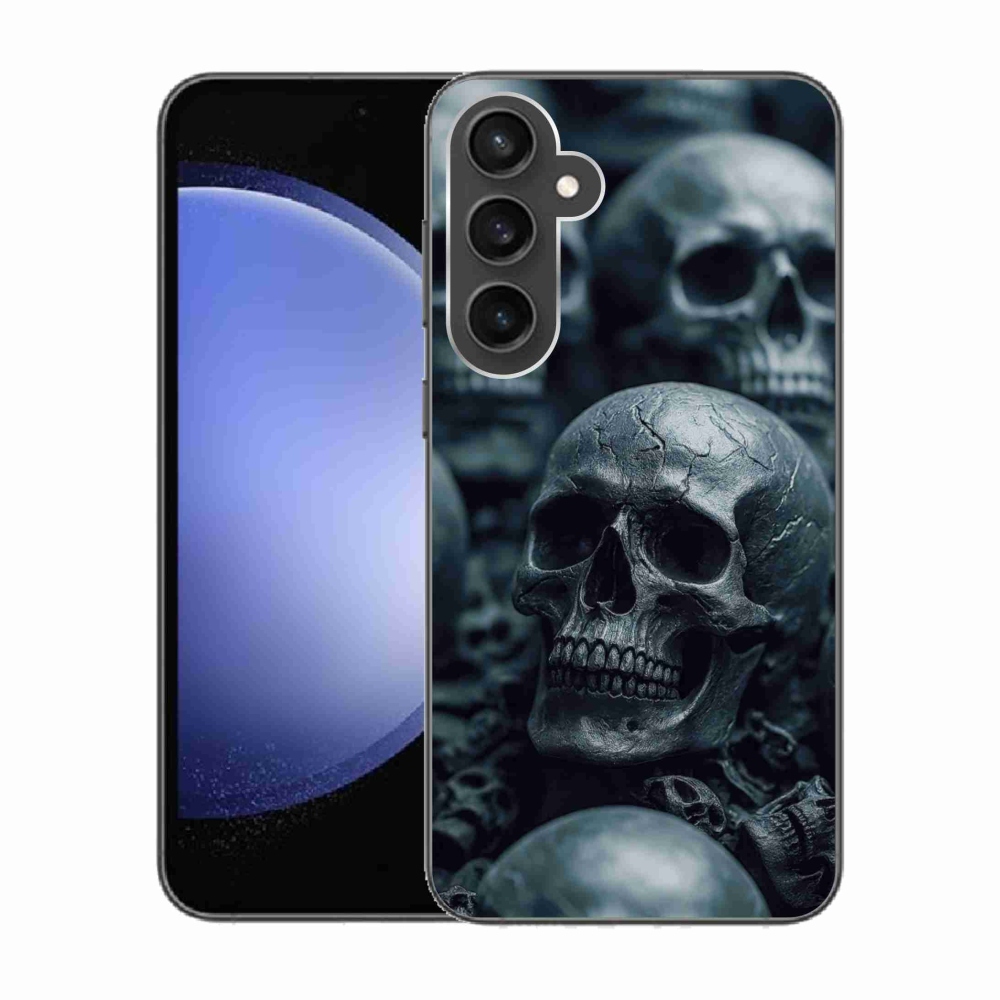 Gél védőburkolat mmCase Samsung Galaxy S23 FE - koponya 2