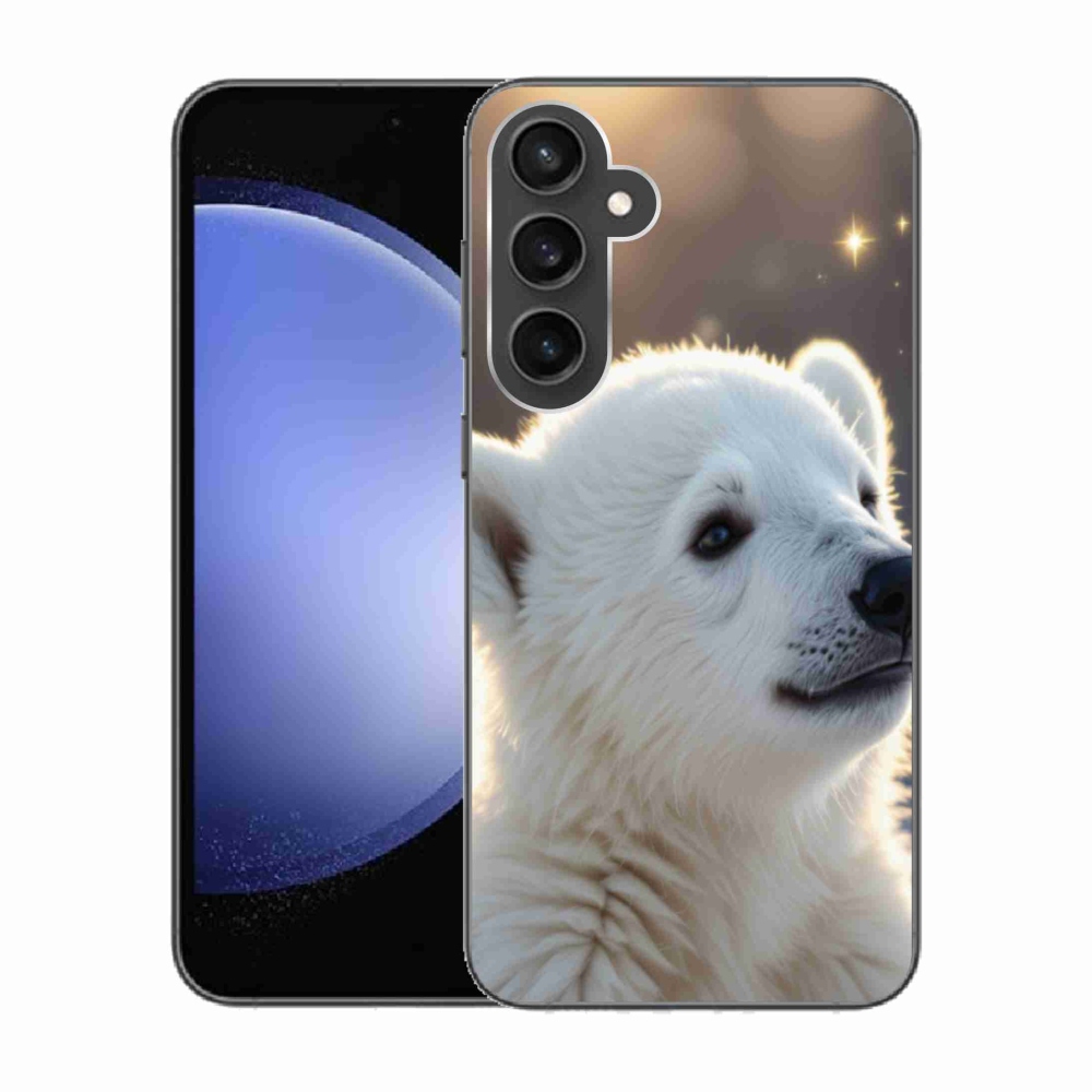 Zselés borítás mmCase Samsung Galaxy S23 FE készülékhez - jegesmedve