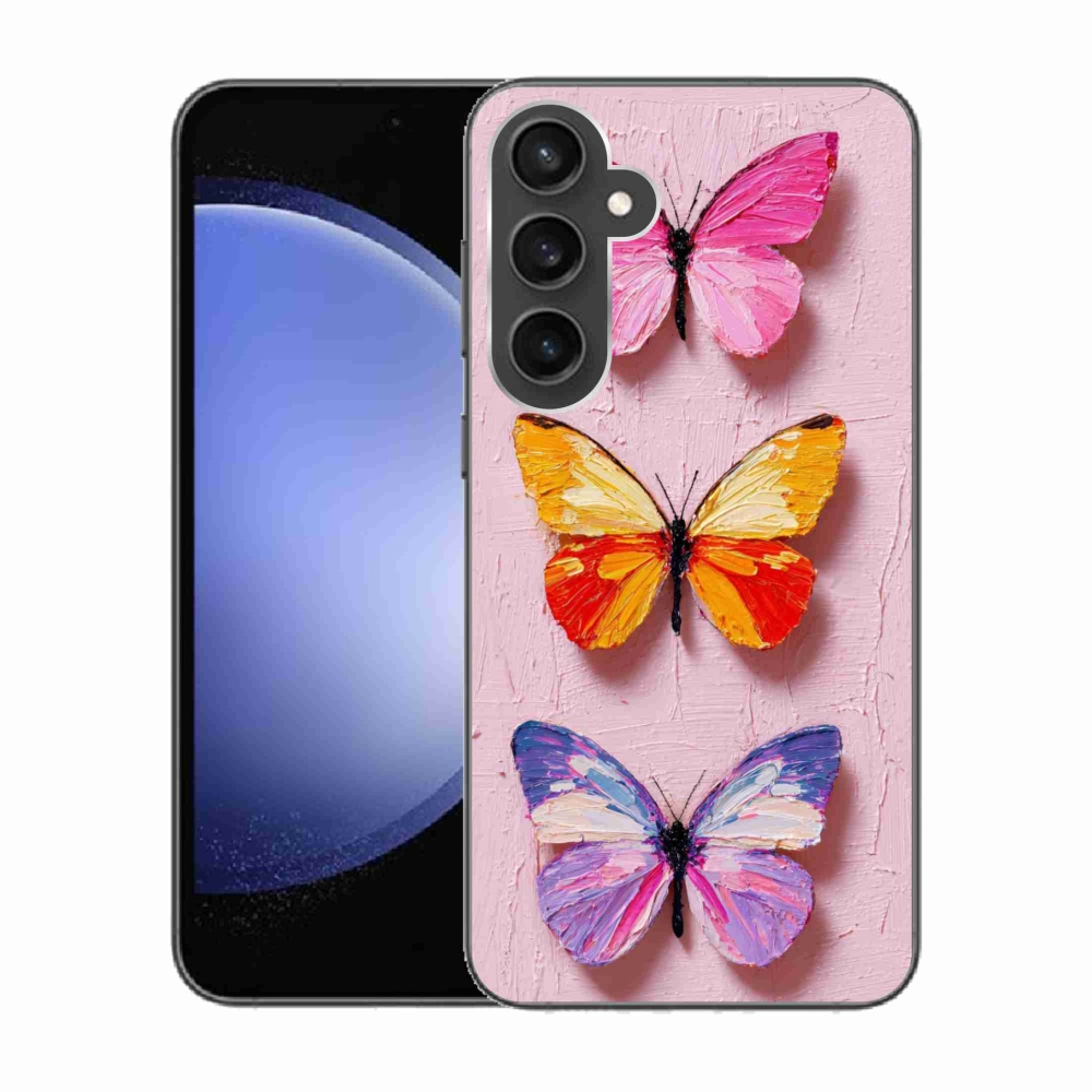 Gél borítás mmCase Samsung Galaxy S23 FE - pillangó szentháromsághoz