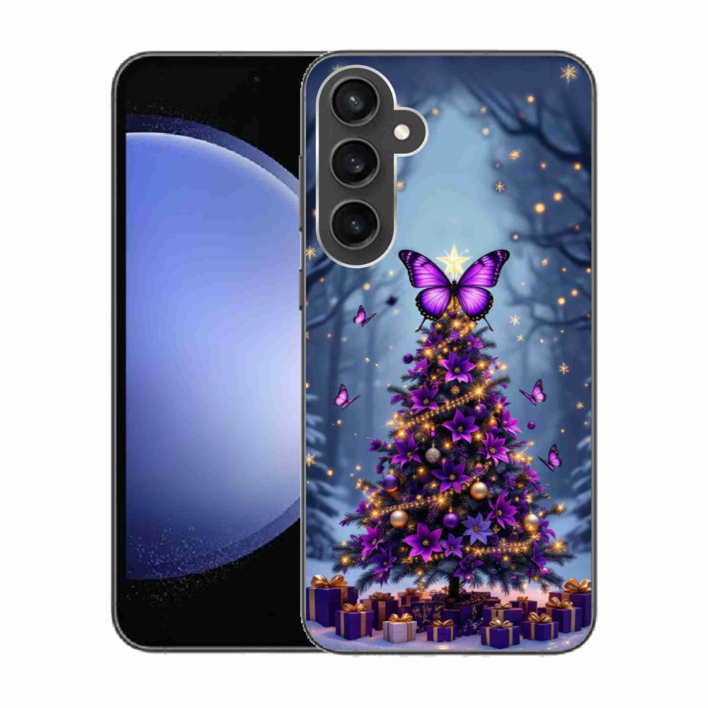 Gél borítás mmCase Samsung Galaxy S23 FE - pillangó karácsonyfa