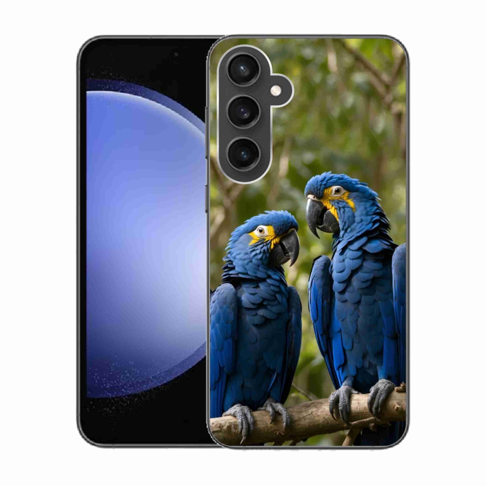 Gél borítás mmCase Samsung Galaxy S23 FE készülékhez - papagáj duó
